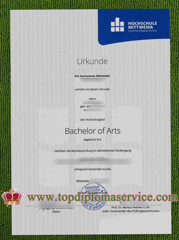 Hochschule Mittweida diploma, Hochschule Mittweida urkunde,