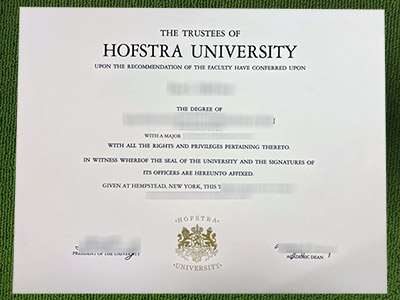 Hofstra University diploma, fake Hofstra University certificate,