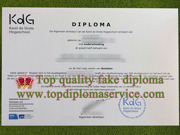 Karel de Grote Hogeschool diploma, Karel de Grote Hogeschool degree,