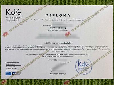 Read more about the article How a fake Karel de Grote Hogeschool diploma looks like