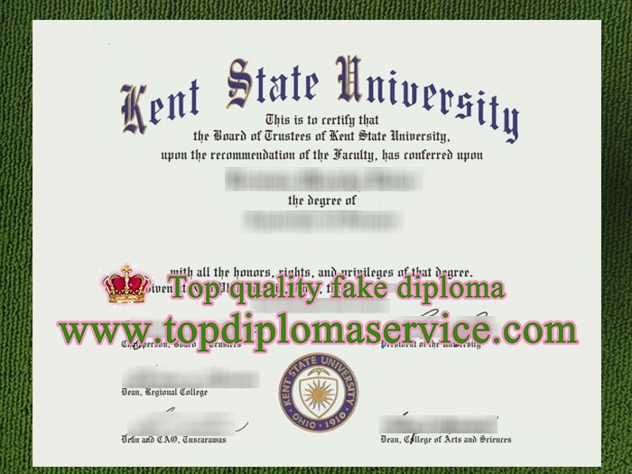 Kent State University diploma, Kent State University degree,