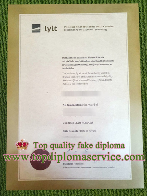 Letterkenny Institute of Technology degree, fake FIT diploma,