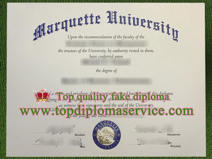 Marquette University diploma, fake Marquette University degree,