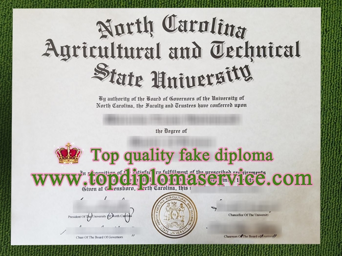 fake North Carolina A & T State University diploma,