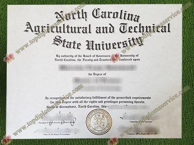 fake North Carolina A & T State University diploma,