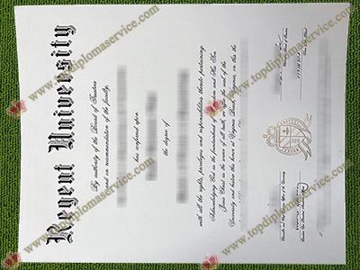 Regent University diploma, fake Regent University certificate,