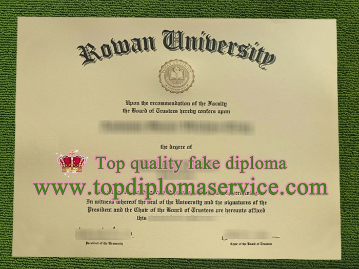 Rowan University diploma, Rowan University certificate,