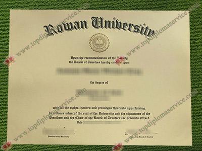 Rowan University diploma, Rowan University certificate,