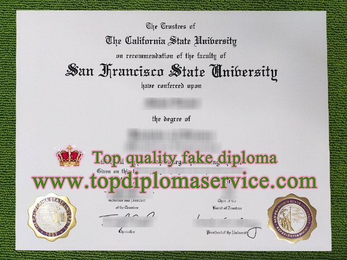 fake San Francisco State University diploma,