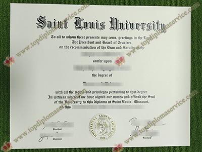 Saint Louis University diploma, Saint Louis University degree,