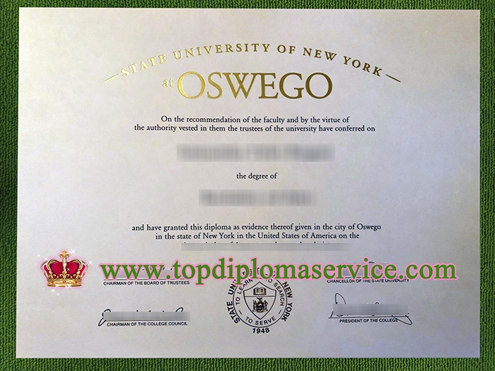 State University of New York At Oswego diploma, SUNY Oswego diploma,