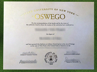 Read more about the article How a fake SUNY Oswego diploma looks