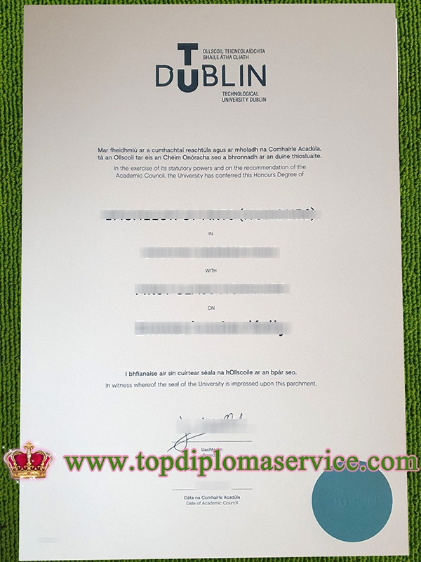 Technological University Dublin degree, fake TU Dublin diploma,