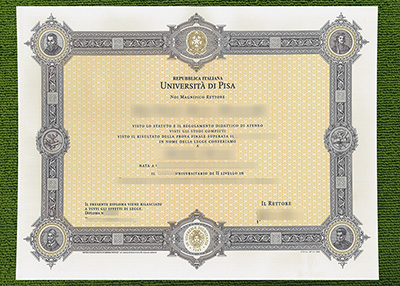Università di Pisa diploma, fake University of Pisa diploma,