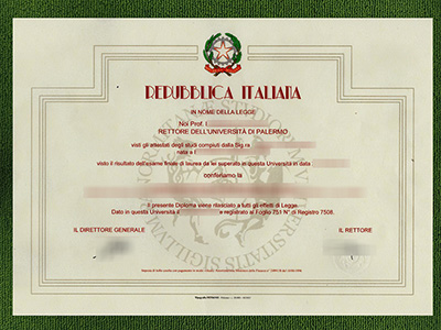 Università degli Studi di Palermo diploma, University of Palermo degree certificate,