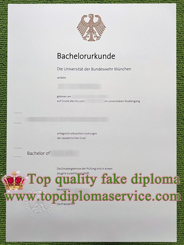 Universität der Bundeswehr München urkunde, Bundeswehr University Munich diploma,