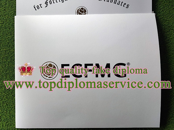 fake ECFMG certificate cover
