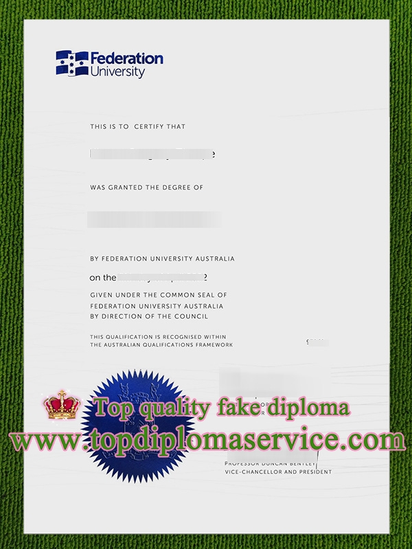 Federation University degree, fake Federation University certificate,