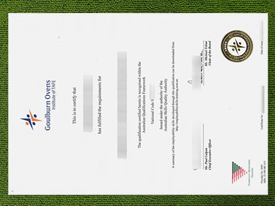 Goulburn Ovens Institute certificate, fake GOTAFE certificate,
