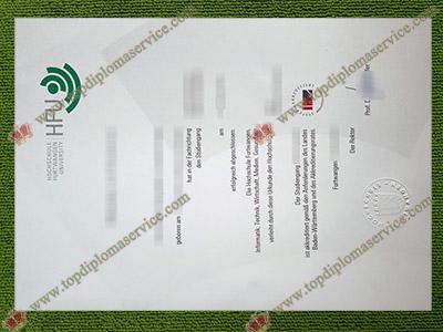 Hochschule Furtwangen University diploma, Hochschule Furtwangen University urkunde,