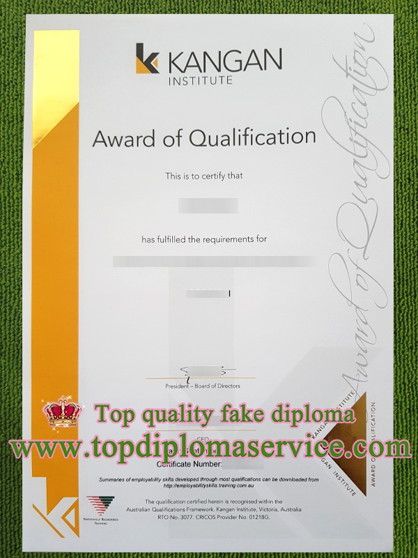 Kangan Institute diploma, fake Kangan Institute certificate,