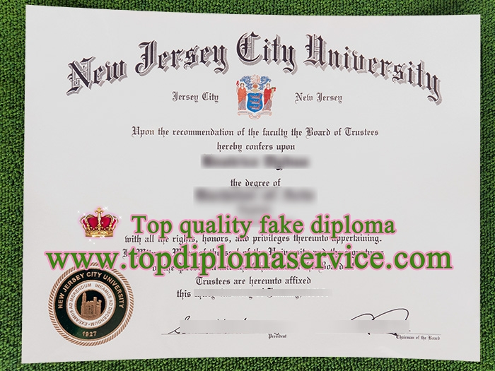 New Jersey City University diploma, fake NJCU certificate,