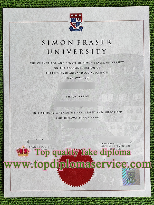 Simon Fraser University diploma, fake SFU certificate,