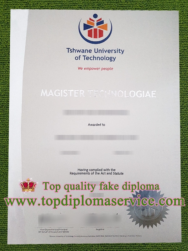 Tshwane University of Technology degree, Tshwane University of Technology Magister certificate,