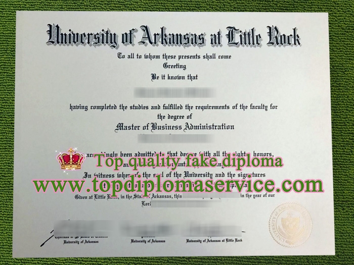 UA Little Rock diploma, University of Arkansas at Little Rock certificate,