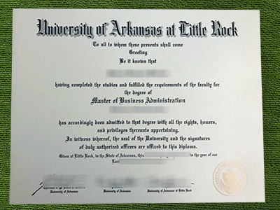 UA Little Rock diploma, University of Arkansas at Little Rock certificate,