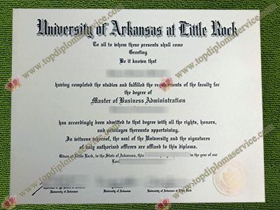 UA Little Rock diploma, University of Arkansas at Little Rock certificate,