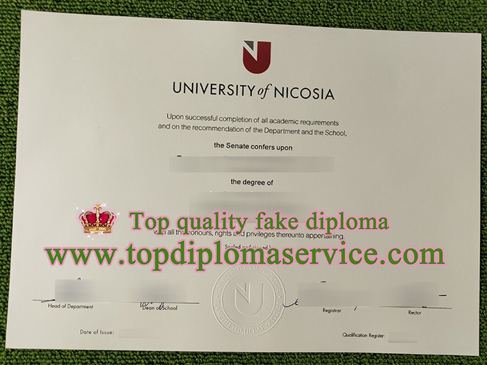 fake University of Nicosia diploma,