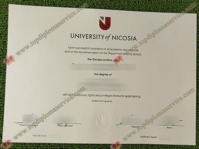 fake University of Nicosia diploma,