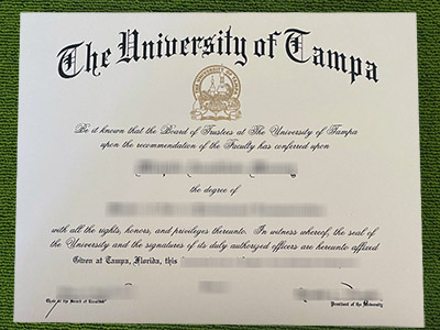 University of Tampa diploma, University of Tampa certificate,