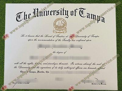 University of Tampa diploma, University of Tampa certificate,