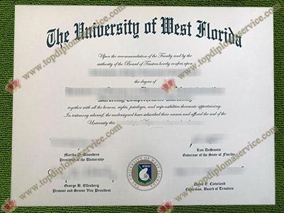 University of West Florida diploma, University of West Florida degree,