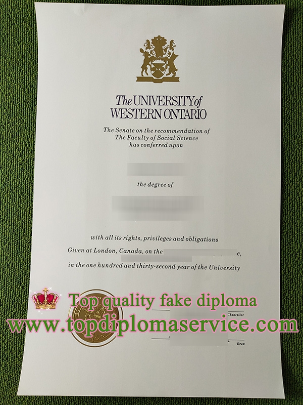 University of Western Ontario diploma, fake Western University diploma,