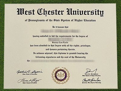 West Chester University diploma, fake West Chester University certificate,