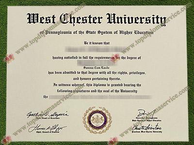 West Chester University diploma, fake West Chester University certificate,