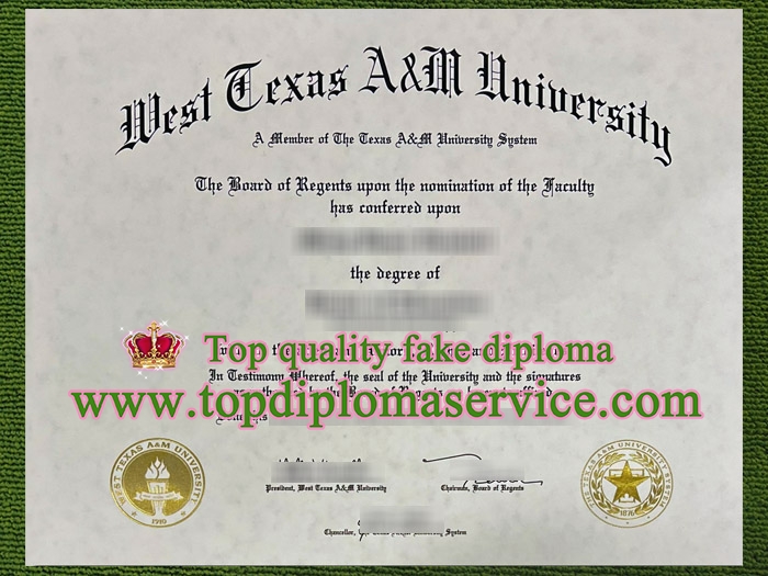 West Texas A&M University diploma, buy West Texas A&M University certificate,