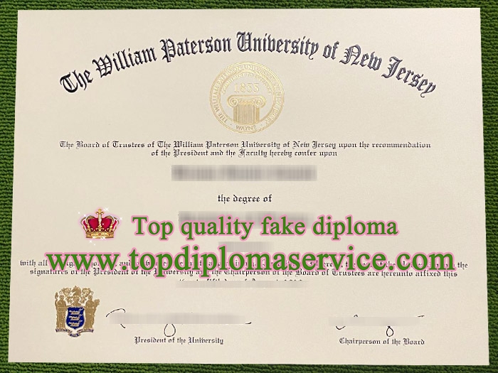 William Paterson University diploma, fake WPUNJ certificate,