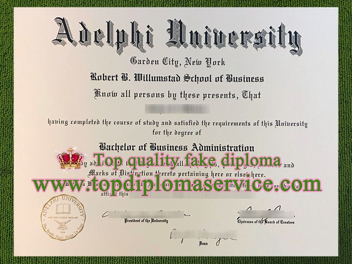 Adelphi University BBA diploma, Adelphi University fake diploma,