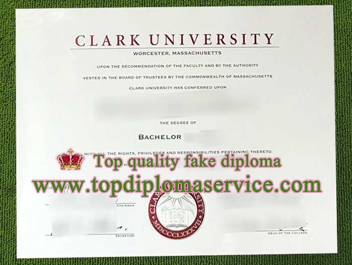 Clark University bachelor diploma, fake Clark University diploma,