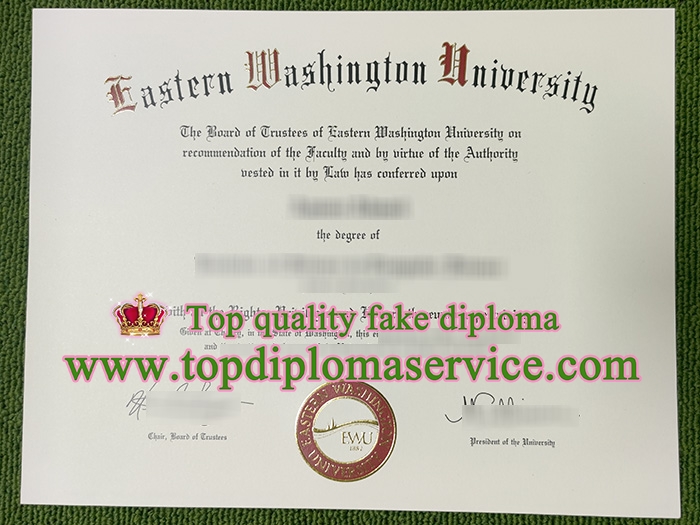 Eastern Washington University diploma, fake EWU certificate,