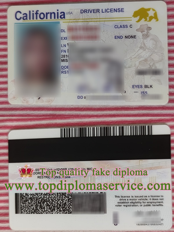 California ID card, California driver license,