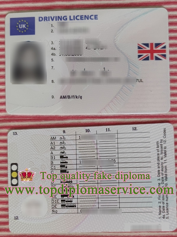 UK Driving Licence, UK driver licence,