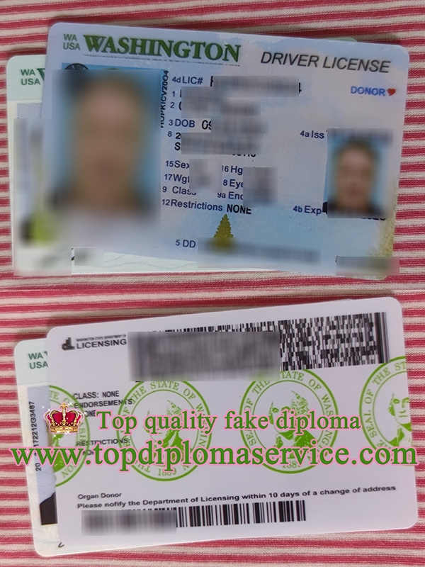 Washington driver license, Washington state ID,