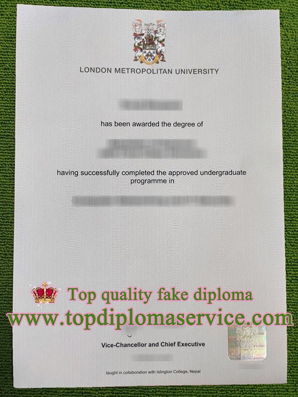 London Metropolitan University degree, London Metropolitan University diploma,