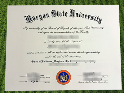 Morgan State University fake diploma, Morgan State University certificate,