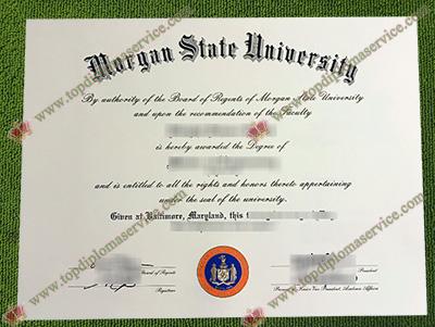 Morgan State University fake diploma, Morgan State University certificate,